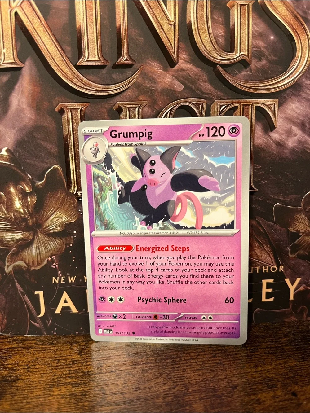 Grumpig Pokemon Trading Card Mega Evolution 063/132